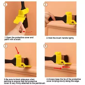 1 комплект профессиональных кистей для покраски кромок Clean Cut Edger Brush Tool Multifunctional