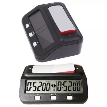 1 комплект профессиональных шахматных часов с таймером Hqt101, шахматные часы, цифровой шахматный таймер с функциями бонуса времени и задержки