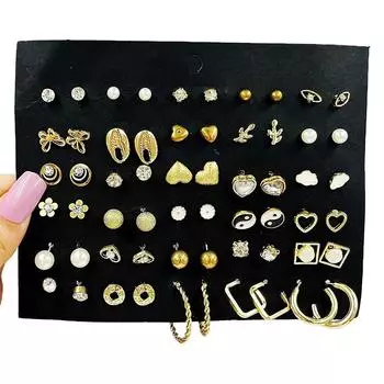 1 комплект простых универсальных сережек для женщин и девочек, изысканные винтажные серьги-гвоздики в форме бабочки, ювелирные аксессуары, подарки 1Set