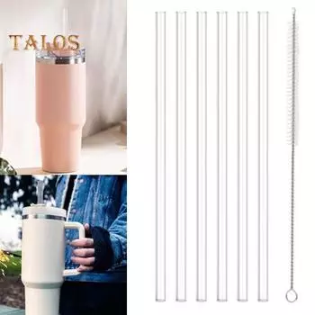 1 комплект прозрачной соломинки, легкая всасывающая многоцелевая безопасная прочная соломинка для пищевых продуктов, соломинка для питья, воды, дорожные принадлежности Sets