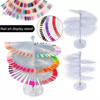 1 комплект, прозрачные палочки для образцов цвета ногтей, гель-лак, дисплей, спиральные образцы, тренировочные палочки, прозрачные накладные кончики ногтей, аксессуары C бежевый