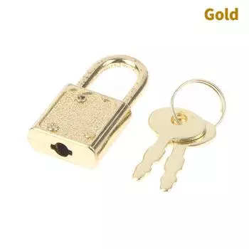 1 комплект, прямоугольный навесной замок, аппаратный замок для багажа с замком для шкатулки для драгоценностей, дневника