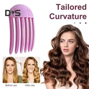 1 комплект пушистых расчесок для волос, натуральная выпуклая расческа для увеличения объема, портативная дорожная расческа для укладки челки на лбу и голове с 3/6 зубцами, аксессуары для волос для женщин и девочек розовый