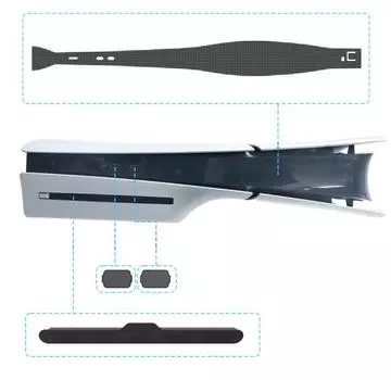 1 комплект пылезащитной крышки консоли, пылезащитная заглушка для тонкого оптического привода P5, цифровая версия, сохраните чистоту красный