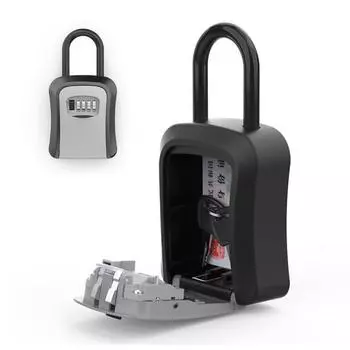 1 комплект ящика для ключей с подвесным крючком. 4-значный пароль. Высокая твердость. Хорошая безопасность. Быстрый сброс. Противоугонный настенный ключ. Безопасный комбинированный замок для дома. зелёный