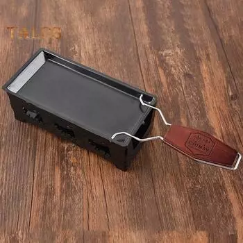 1 комплект раклет для сыра Rotaster с квадратными закругленными краями, металлический эффективный компактный дизайн, набор раклет для сыра, инструменты для выпечки красный