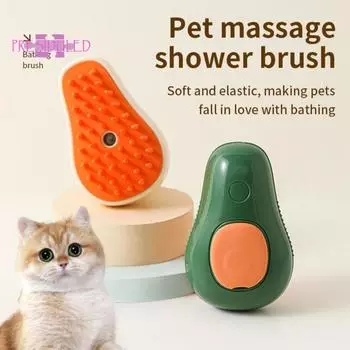 1 комплект расчески для домашних животных — расческа для волос 3-в-1, форма авокадо, массаж для ухода за кошками и собаками, товары для домашних животных жёлтый