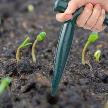 1 комплект разбрасывателя, мини-диспенсер для посева, инструмент для сеялки, ручной инструмент, набор Dibber и Widger, дырокол, садовый инструмент для сеялки