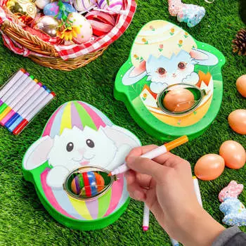 1 комплект развлечений, гладкая поверхность, полезные для развития мозга, пасхальное яйцо, художник, живопись, игрушки, сделай сам B