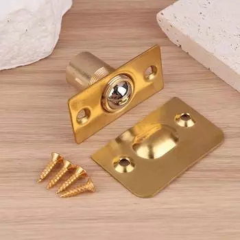 1 комплект регулируемых пружинных шариковых защелок для надежной защелки двери шкафа с ответной планкой и винтами для шкафов и шкафов as the picture