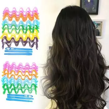 1 комплект, регулируемый инструмент для завивки волос, простой в использовании, экономит время, работает с волосами для женщин B