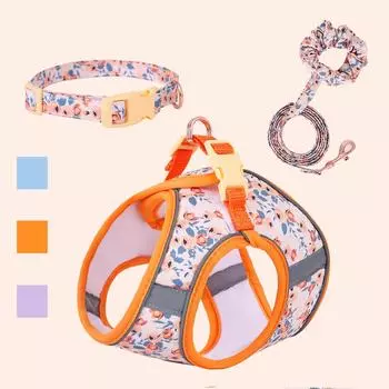 1 комплект, регулируемый жилет для собак, светоотражающий дышащий жилет, нагрудный ремень для маленьких собак для прогулок на открытом воздухе S