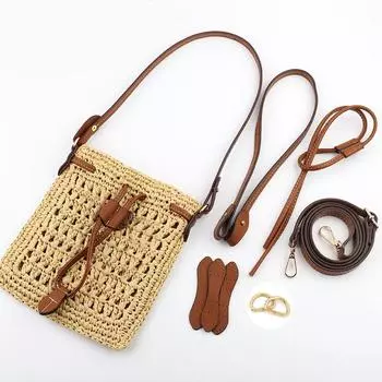 1 комплект ремней для сумки на плечо с завязками, веревочные ручки для сумки, сменные карманы для рюкзака, аксессуары для сумки-ведра своими руками коричневый