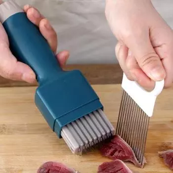 1 комплект, резак для куриного желудка, предотвращает случайные травмы, режущий инструмент, восемь лезвий, полезный лук, чеснок, рыба для приготовления пищи белый