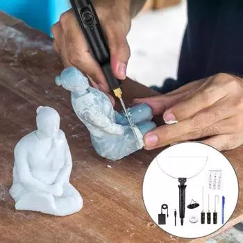 1 комплект резак для пенопласта, быстрый нагрев, плавная резка, вилка стандарта США, прозрачный герметичный край, 100-240 В, 18 Вт, 4 в 1, электрический резак для пенопласта, семейная поставка