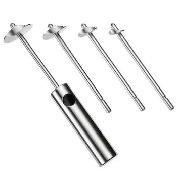 1 комплект, резак для удаления сердцевины из нержавеющей стали 304, острое лезвие, противоскользящая ручка, цукини, картофель, морковь, груша, инструмент для удаления сердцевины, кухонные принадлежности серебряный