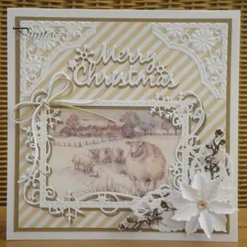 1 комплект, режущая матрица, нежный широко используемый трафарет в форме снежинки, антикоррозийный трафарет для тиснения для скрапбукинга серебряный