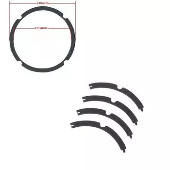 1 комплект резиновых деталей для ремонта динамиков Кольца с пенопластовым краем Гофрированный край Прокладка для края динамика Ремонт подвеса динамика Пенопластовый край Низкочастотный динамик 5inch