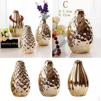 1 комплект роскошных декоративных керамических ваз для цветов для цвета стола