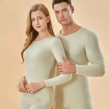 1 комплект(рубашка+брюки) Антибактериальные парные сексуальные бесшовные эластичные термобелье комплекты унисекс тонкие облегающие осенняя одежда L