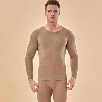 1 комплект(рубашка+брюки) Антибактериальные пары сексуальные бесшовные эластичные термобелье комплекты унисекс тонкие тонкие осенние одежды L