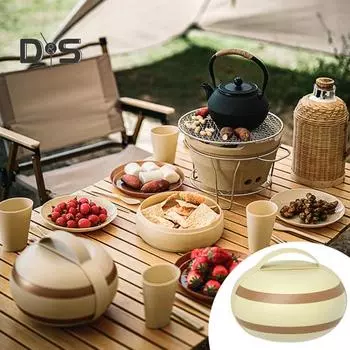 1 комплект съемных наборов столовых приборов, удобная ложка, миска, тарелка, палочки для еды, набор посуды для кемпинга