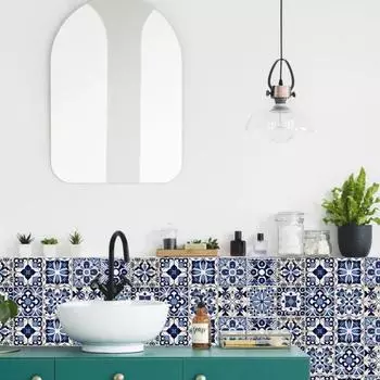 1 комплект съемных наклеек для плитки, водонепроницаемые наклейки на стену из ПВХ, устойчивые к пятнам 10*10cm