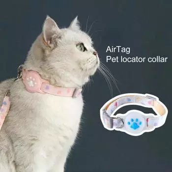 1 комплект съемных шейных ремней для домашних животных, светящихся в темноте, практичных износостойких чехлов для ошейников-трекеров AirTag синий