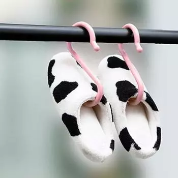 1 комплект S-образного крючка, прочный, простой в установке, многофункциональный, вешалка для полотенец, одежды для дома M розовый