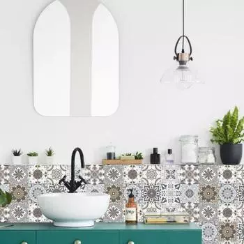 1 комплект самоклеющихся наклеек на плитку, противообрастающая цветная неувядаемая наклейка на стену из ПВХ для отеля 15*15cm