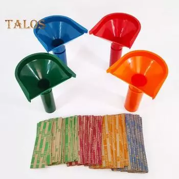 1 комплект, счетчик монет, портативный сортировщик монет, воронкообразная форма, счетчик трубок для монет, машина с обертками для дома Sets