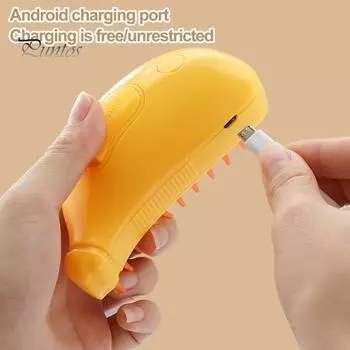 1 комплект щетка для домашних животных в форме банана, кисть для кошек, многофункциональная щетка для удаления шерсти домашних животных, инструмент для ухода за домашними животными жёлтый