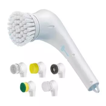 1 комплект щетки для чистки, портативный беспроводной электрический скруббер, легкая перезаряжаемая электрическая щетка для чистки для дома