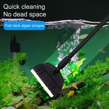 1 комплект щеток для аквариума, регулировка 120 градусов, регулируемая длина, прочный стержень, длинная ручка A