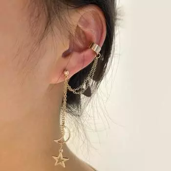 1 комплект серег-кольца, крутые круглые серьги в стиле хип-хоп без пирсинга для женщин 4