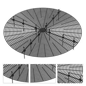 1 комплект, сетка для горшка для растений, свободно вырезанная, нержавеющая, прочная, с хорошим покрытием, защита для почвы для цветов, для дома S чёрный