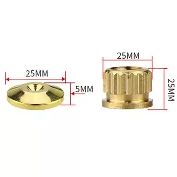 1 комплект шипов для динамиков Hi-Fi, стойки для динамиков, амортизирующие медные ножки