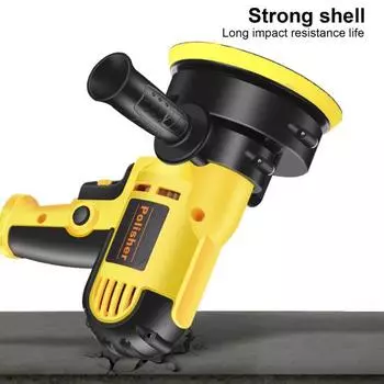 1 комплект шлифовальной машины, инструмент для вощения, прочный мотор из чистой меди, 6 передач, высокоэффективный воск для ухода за краской, безопасный роторный автомобильный полировщик, буферная шлифовальная машина EU Plug