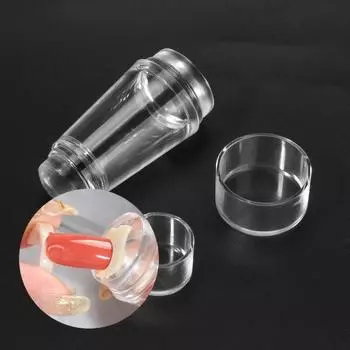 1 комплект штампов для дизайна ногтей с двойной головкой, прозрачный, гибкий, экологически чистый, широкое применение, экономящий труд, мягкий, прозрачный, французский S