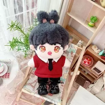 1 комплект штанов для кукол, супер мягкая ткань для самостоятельного изготовления, креативный повседневный многоразовый красный жилет для домашнего декора