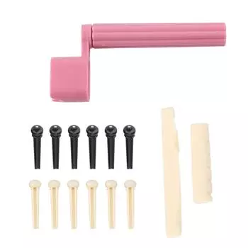 1 комплект штифтов бриджа верхний порожек нижний седло литой сменный для акустической фолк-гитары