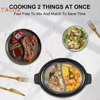 1 комплект силиконовых подкладок для медленноварки с антипригарным покрытием, удобный разделитель для кастрюль объемом 6–8 литров, противень для выпечки, кухонные принадлежности серый