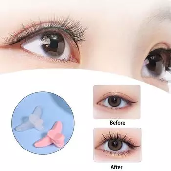 1 комплект силиконовых подушечек для поднятия ресниц 3 размера, стержни для завивки ресниц, препятствующие выпадению, многоразовые противоскользящие 3D-щипцы для завивки ресниц, инструмент для макияжа Hard