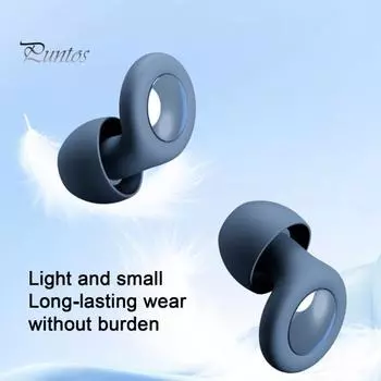 1 комплект силиконовых шумоподавляющих берушей с ушными вкладышами, моющиеся, водонепроницаемые, мягкие, многоразовые, для защиты органов слуха, для концертов, работы, учебы, сна, тихие чёрный