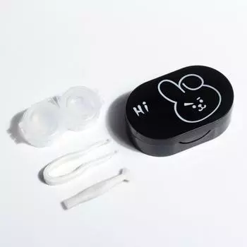 1 комплект симпатичных креативных экологичных футляров для контактных линз, удобных для повседневной носки синий