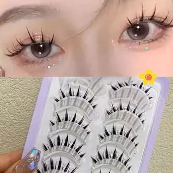 1 комплект симпатичных универсальных накладных ресниц с 3D-эффектом для ежедневного ношения