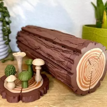 1 комплект, складная лесная шахматная игра с грибными шахматными фигурами, пеньковая складная шахматная доска для детей и взрослых, портативная образовательная дорожная настольная игра-шашка коричневый