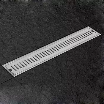 1 комплект сливного трапа для пола из нержавеющей стали для душевой комнаты, дренажная крышка для дезодоранта большого объема, прямоугольная длинная 3.94*7.87inch