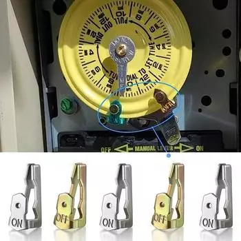 1 комплект, сменные триггеры для таймера, нержавеющие, устойчивые к коррозии, простая установка, набор триггеров для таймера включения/выключения серебряный/золотой