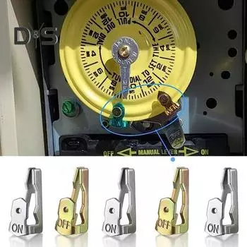 1 комплект, сменные триггеры для таймера, нержавеющие, устойчивые к коррозии, простая установка, набор триггеров для таймера включения/выключения золотой/серебряный